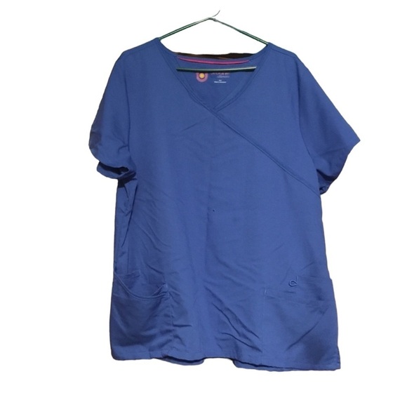 Urbane ultimate blue stretchy scrub top - Picture 3 of 5